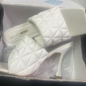 Brand new,never worn white sandals